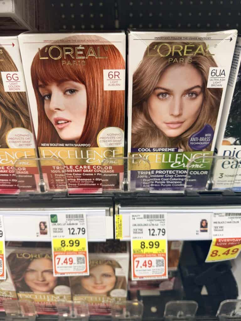 L'Oreal Paris Excellence Creme Hair Color Kroger Shelf Image