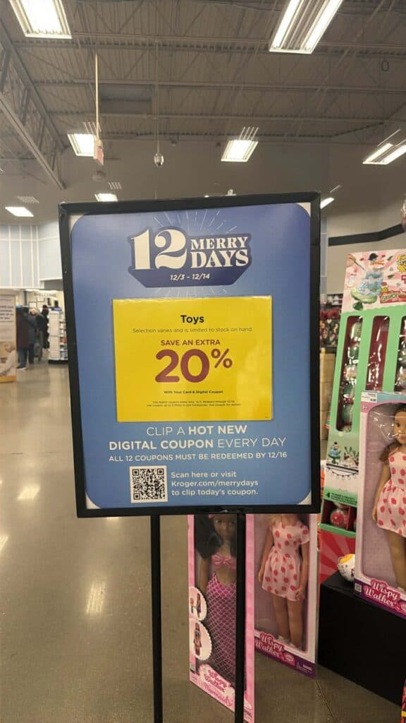 12 merry days deals kroger 