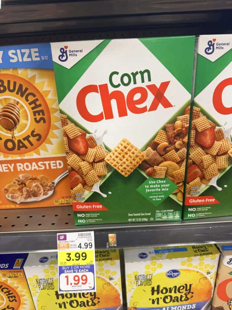 chex cereal kroger shelf image