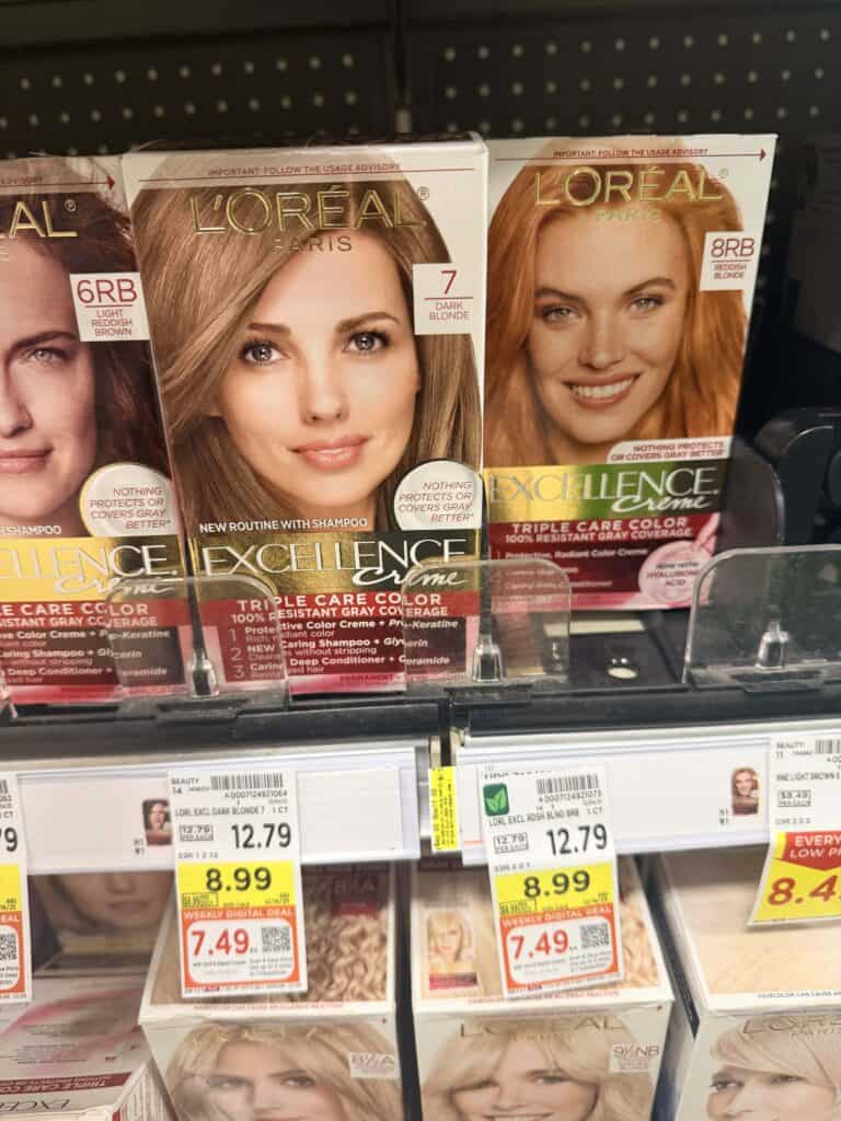 L'Oreal Paris Excellence Creme Hair Color Kroger Shelf Image