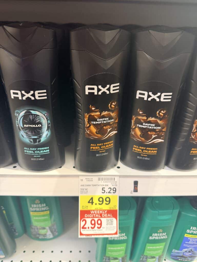Axe and Dove Kroger Shelf Image