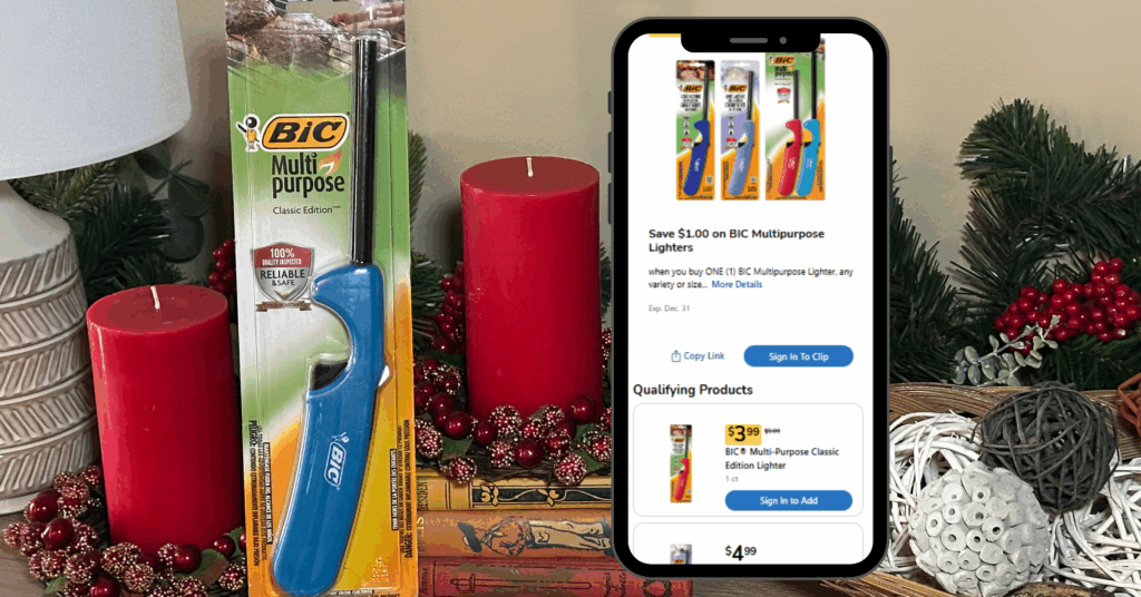 BIC multipurpose lighter kroger digital coupon (2)