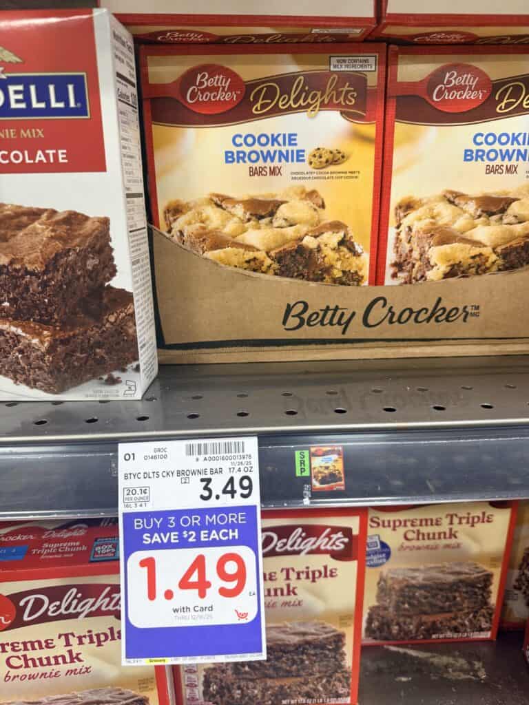 Betty Crocker Mix Kroger Shelf Image 