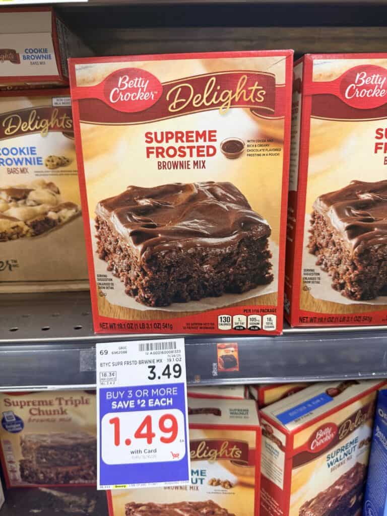 Betty Crocker Mix Kroger Shelf Image 
