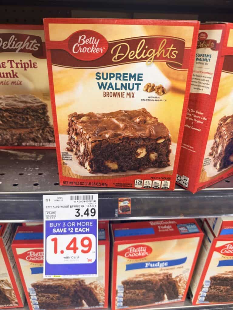 Betty Crocker Mix Kroger Shelf Image 