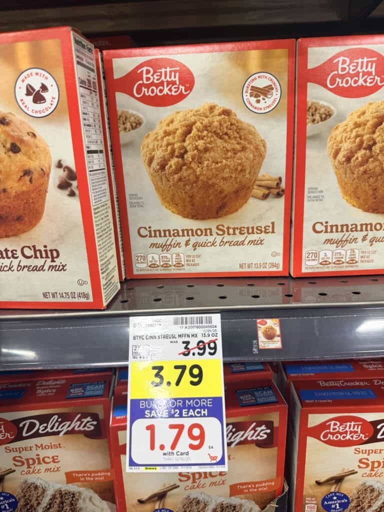 Betty Crocker Mix Kroger Shelf Image 