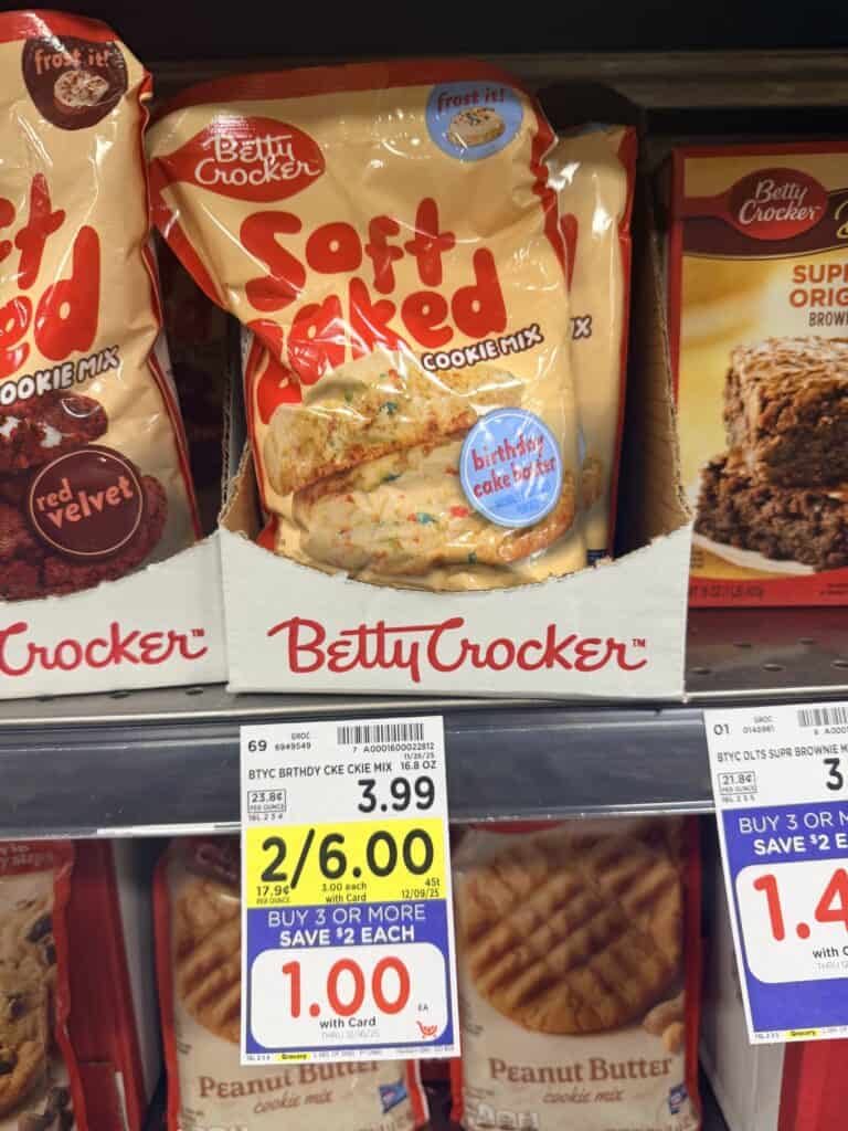 Betty Crocker Mix Kroger Shelf Image 