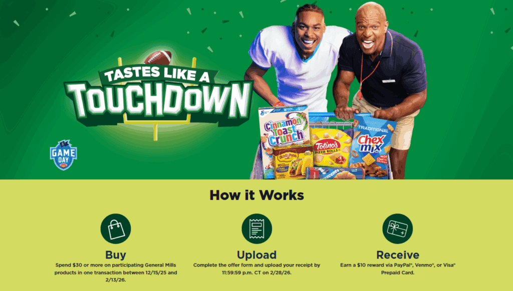 Genreal Mills Promo Tastes like a Touchdown Kroger