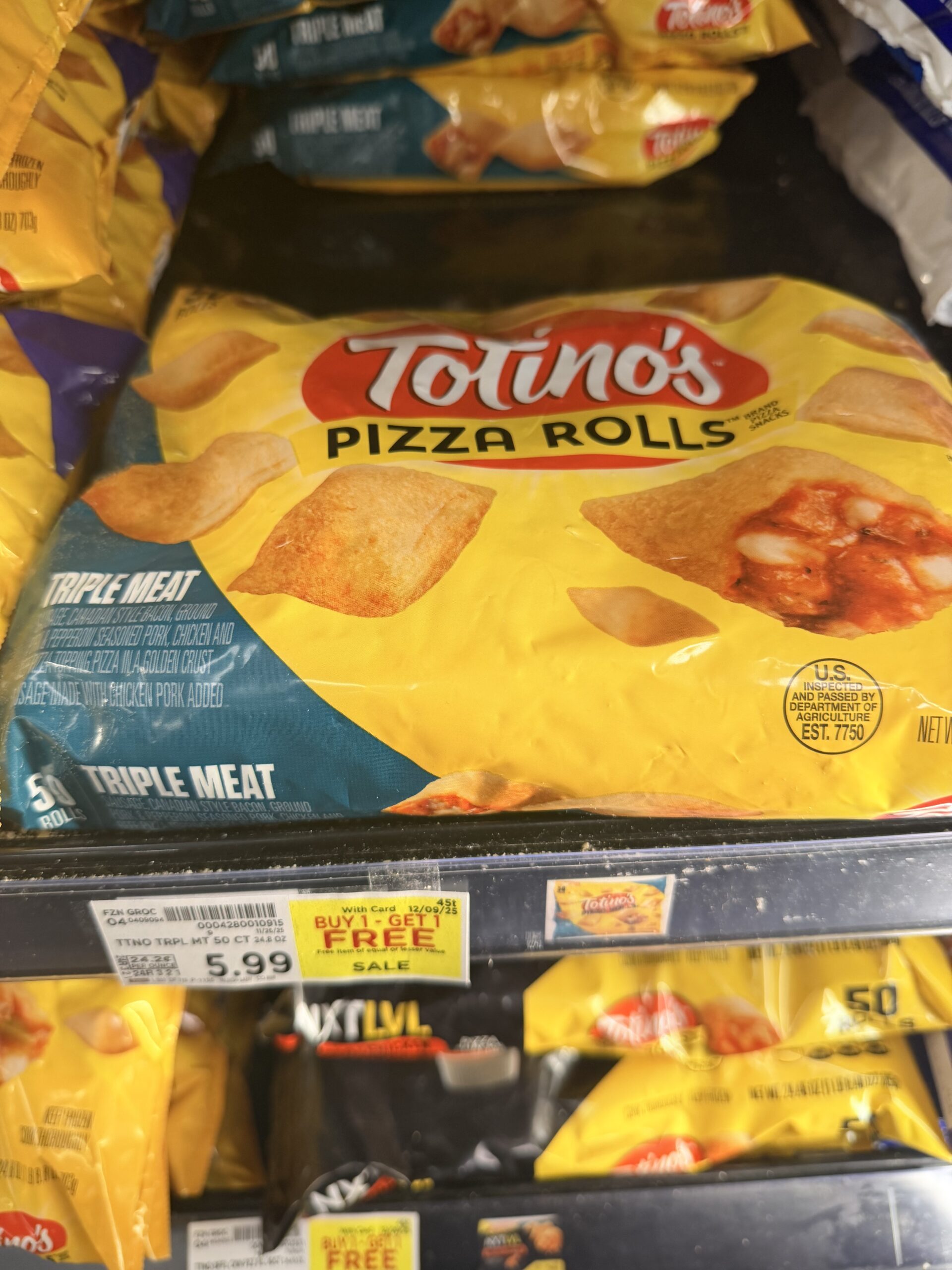 Totino's Pizza Rolls Kroger shelf image