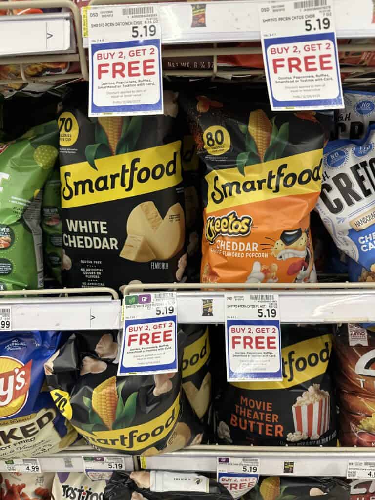 smartfood popcorn kroger shelf image
