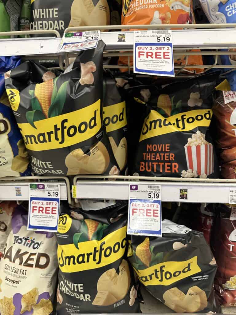 smartfood popcorn kroger shelf image