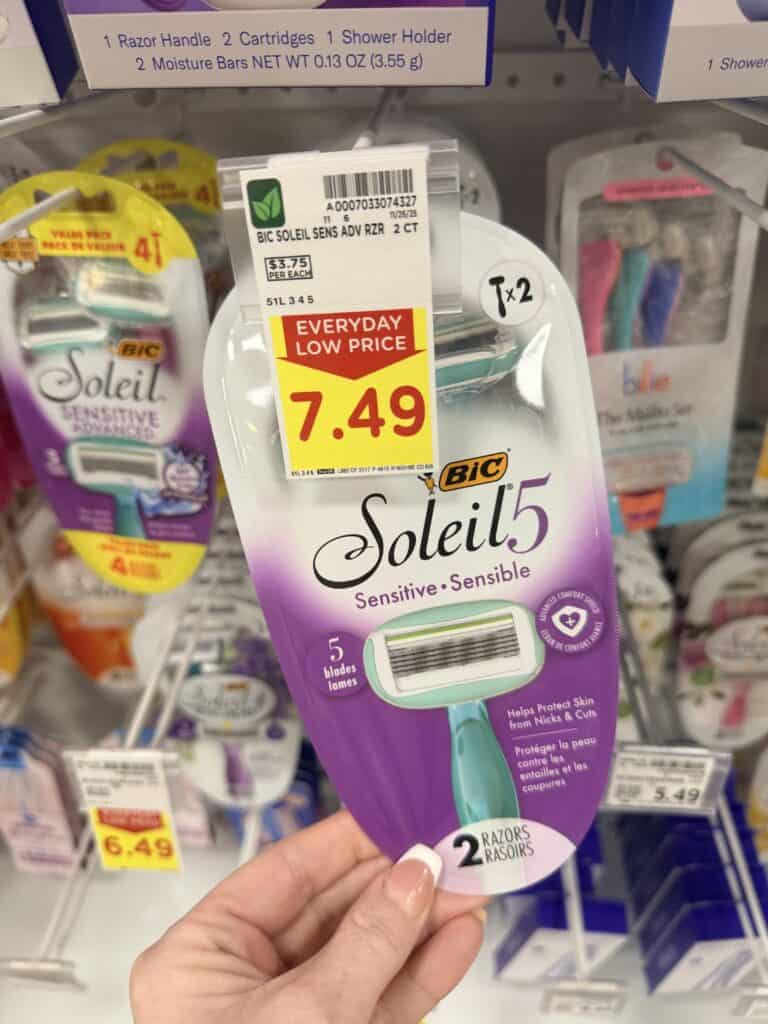 BIC Disposable Razors Kroger Shelf Image