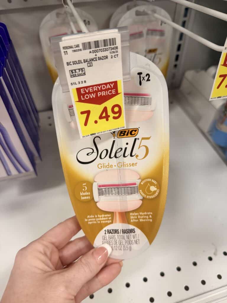 BIC Disposable Razors Kroger Shelf Image
