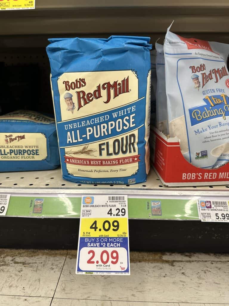 Bob's Red Mill Flour Kroger shelf image