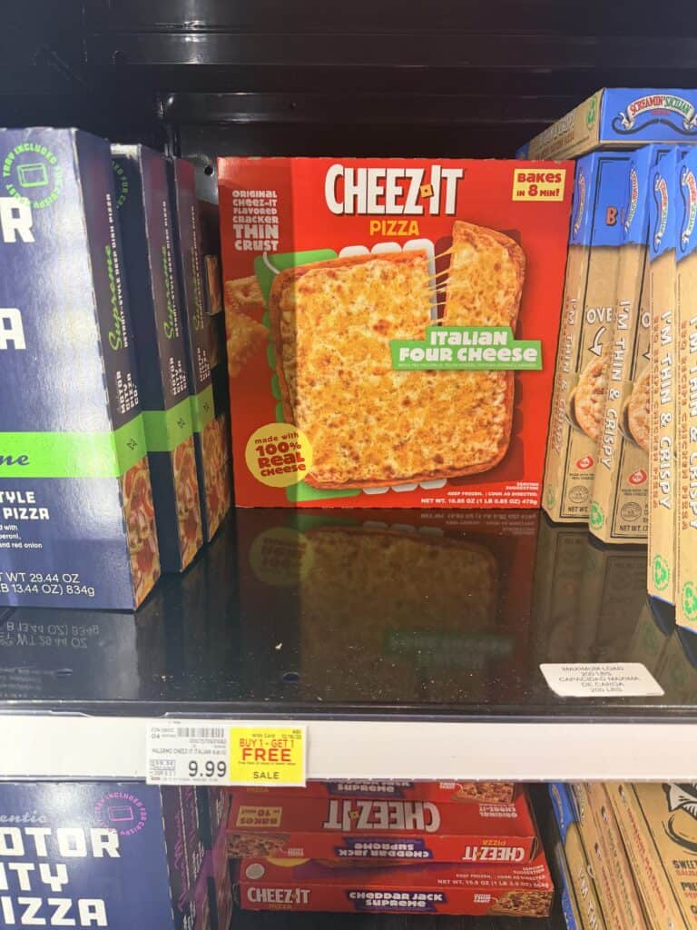 cheez it pizza kroger shelf image
