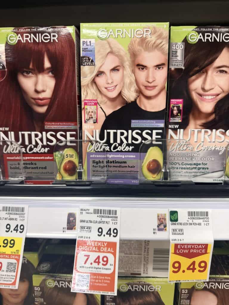 Garnier Nutrisse Hair Color Kroger Shelf Image