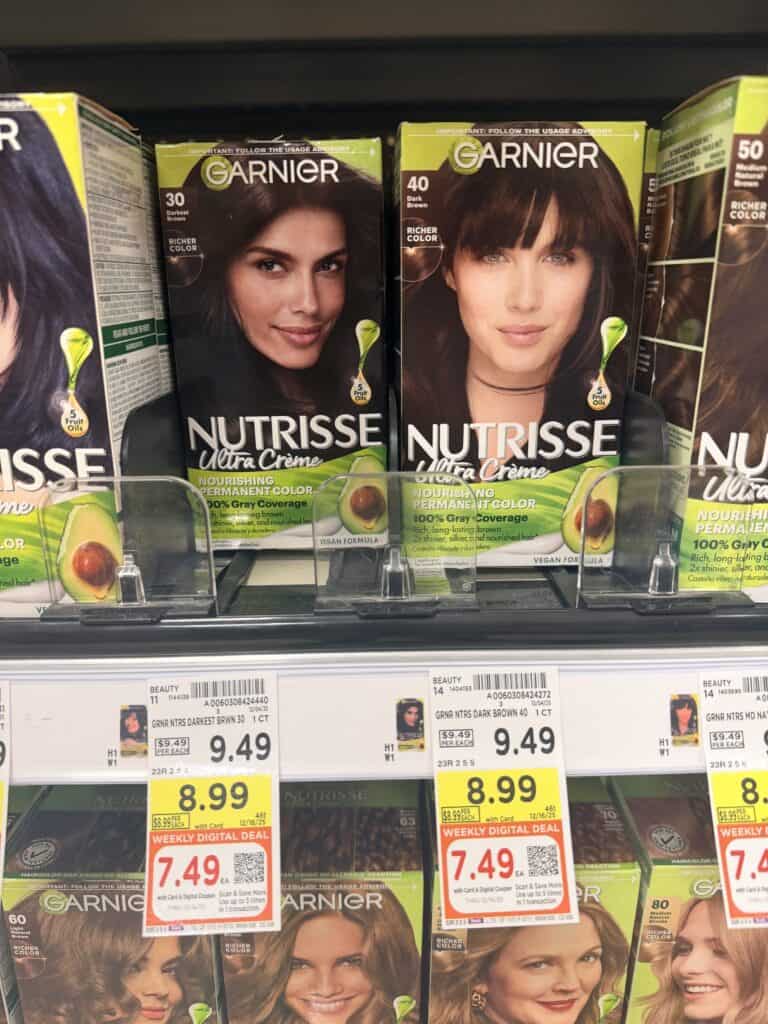 Garnier Nutrisse Hair Color Kroger Shelf Image