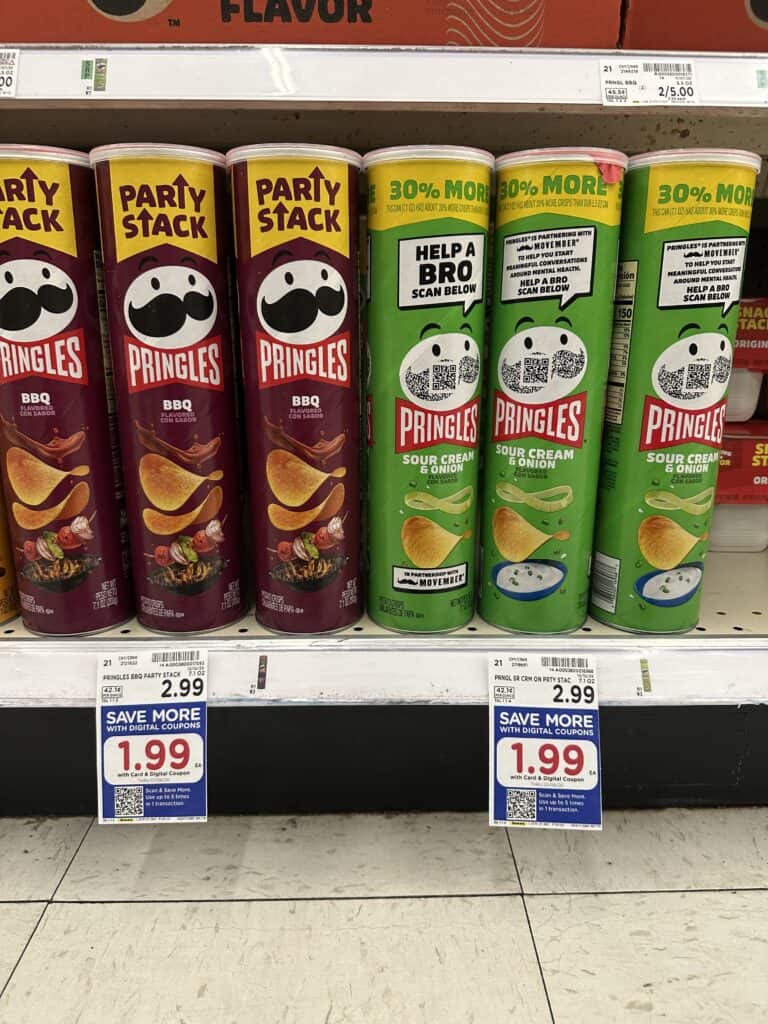 pringles party stacks kroger shelf image