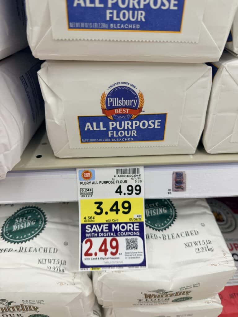 Pillsbury All Purpose flour Kroger shelf image
