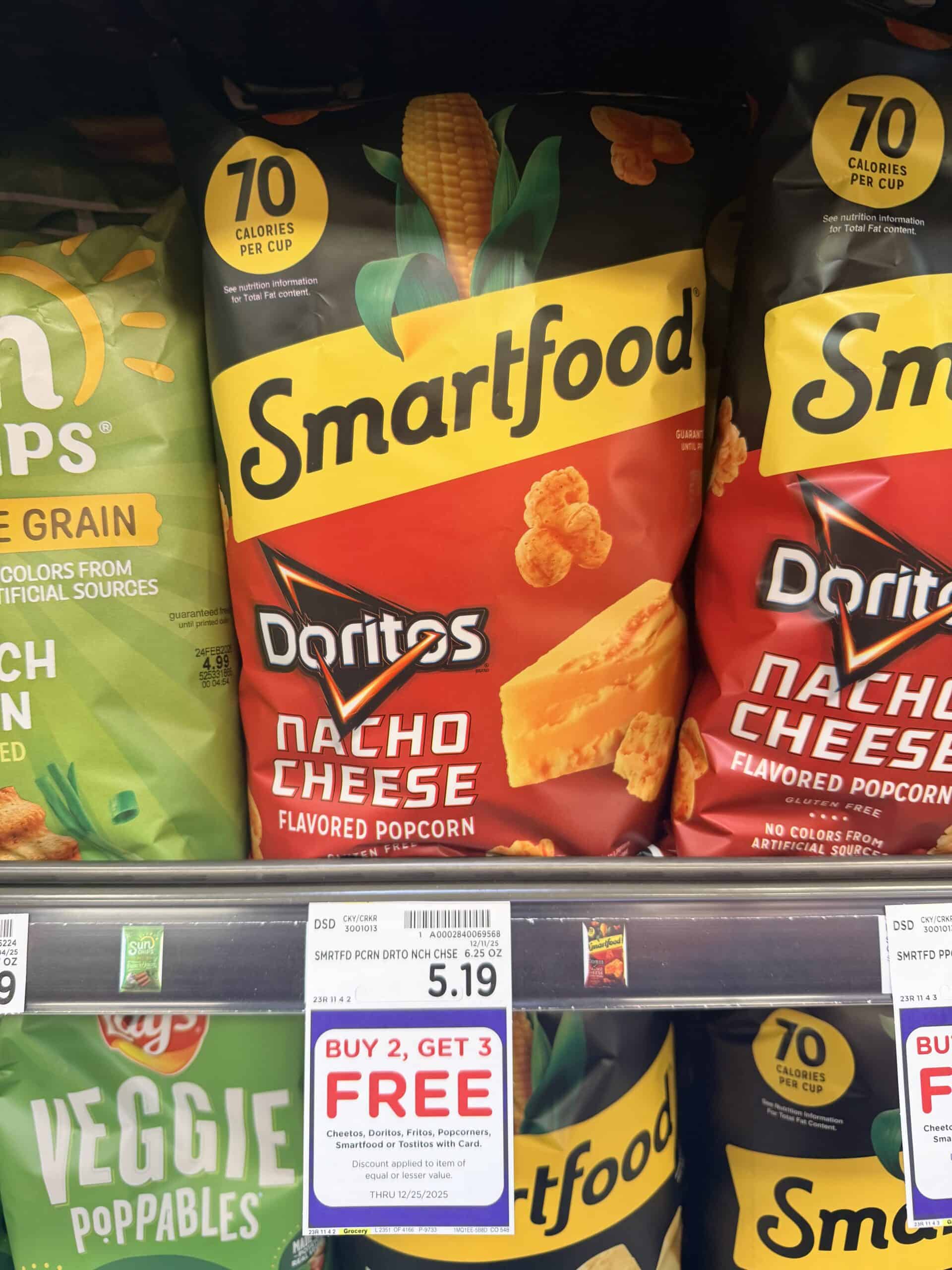 smartfood popcorn kroger shelf image