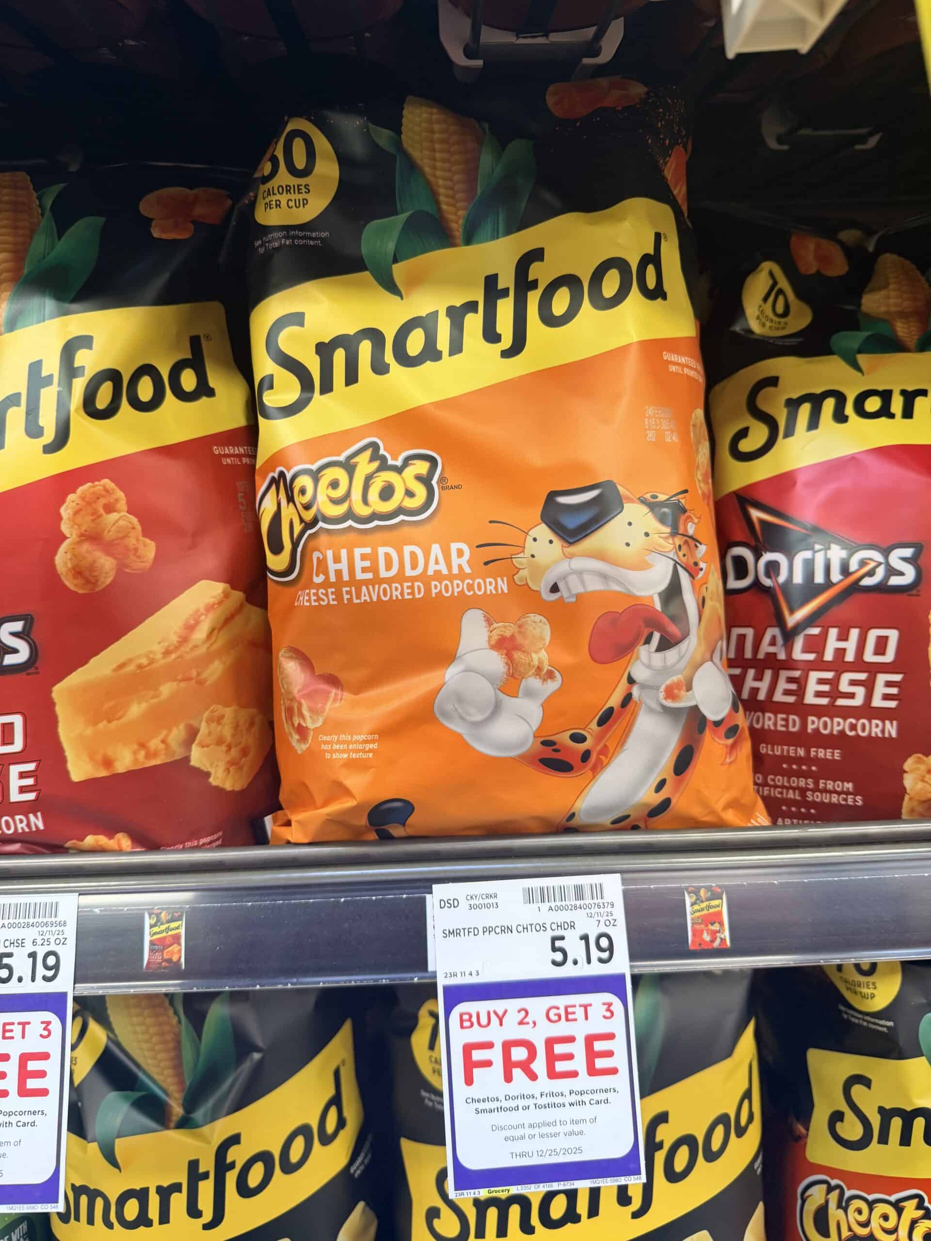 smartfood popcorn kroger shelf image