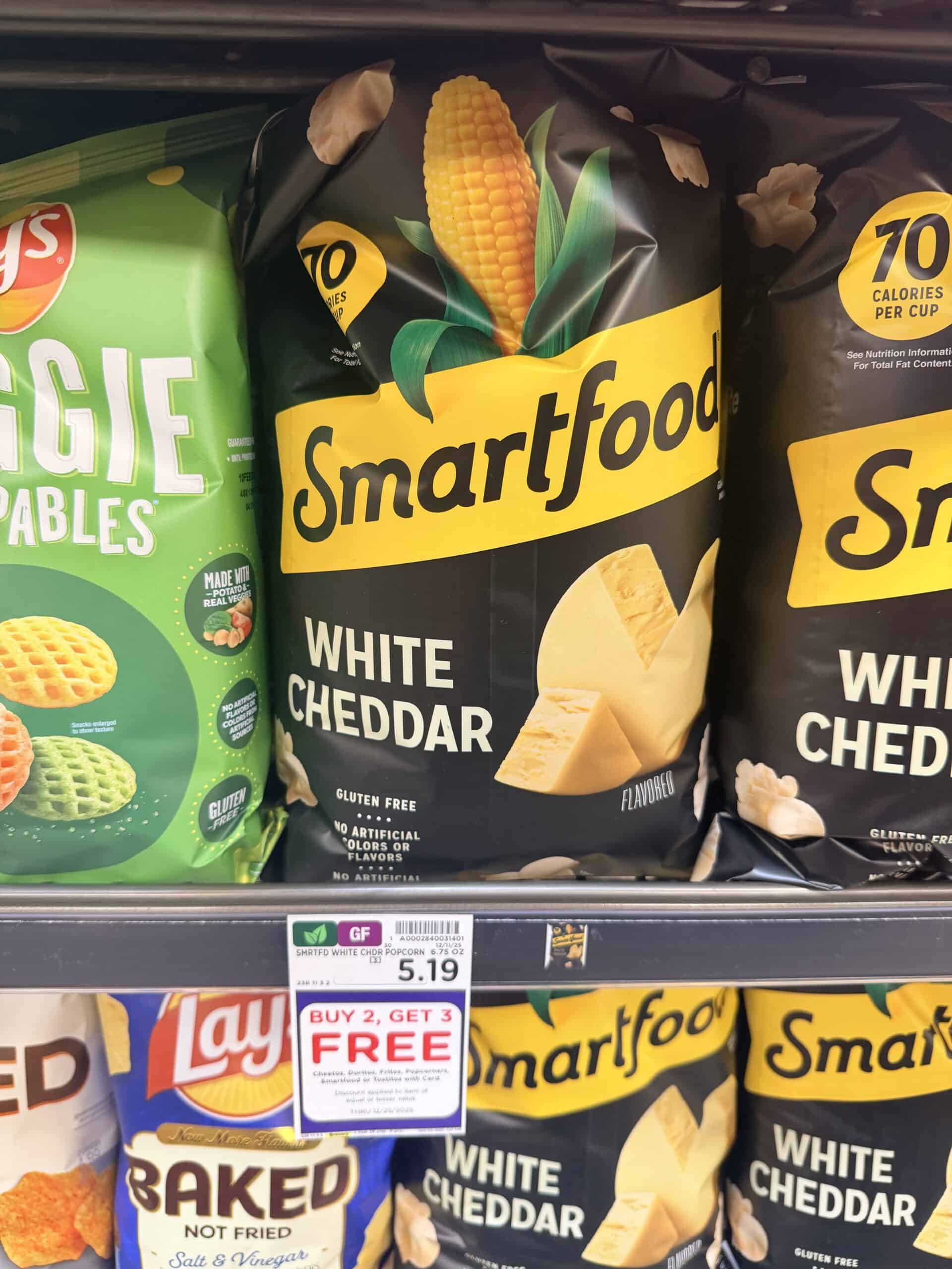 smartfood popcorn kroger shelf image