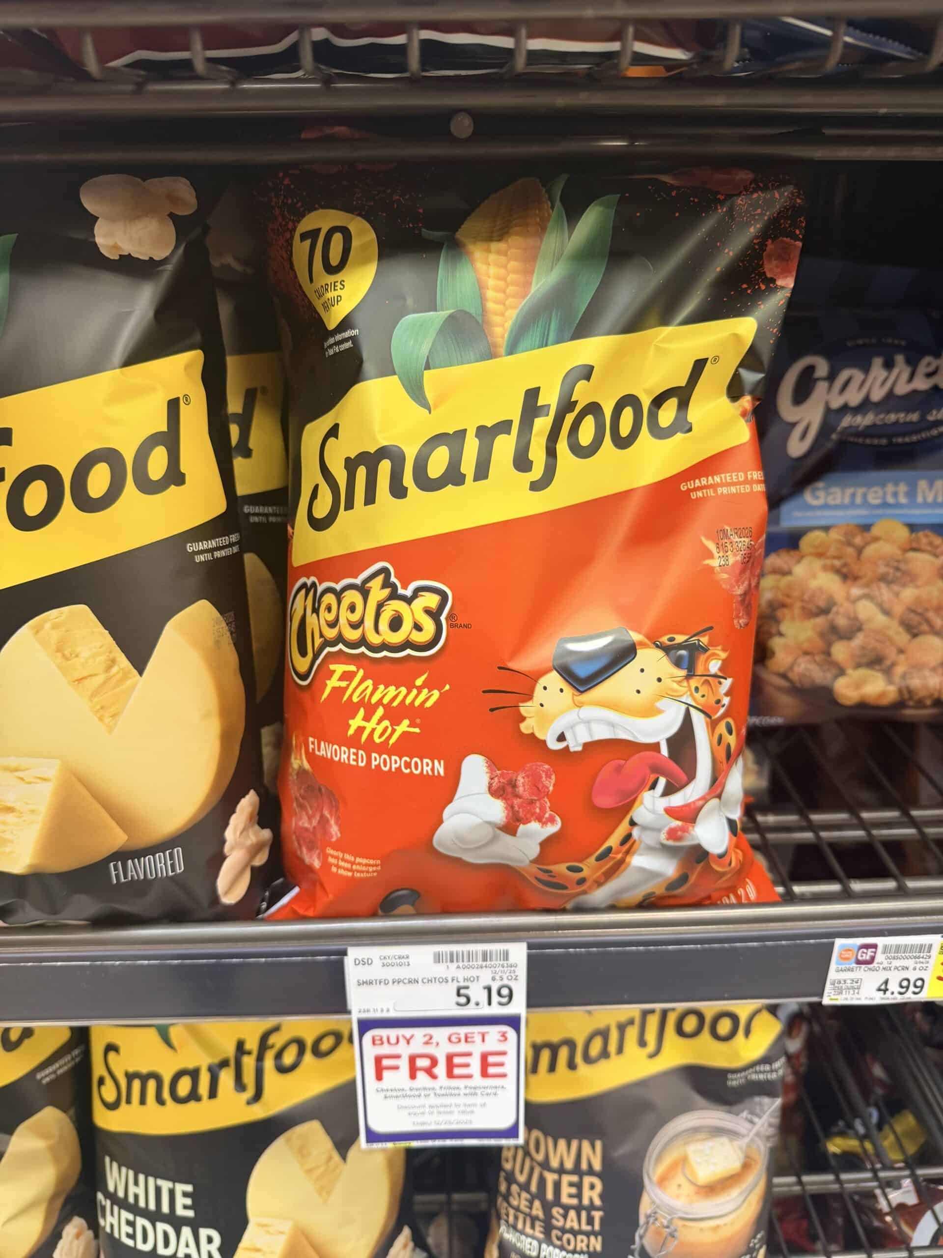 smartfood popcorn kroger shelf image