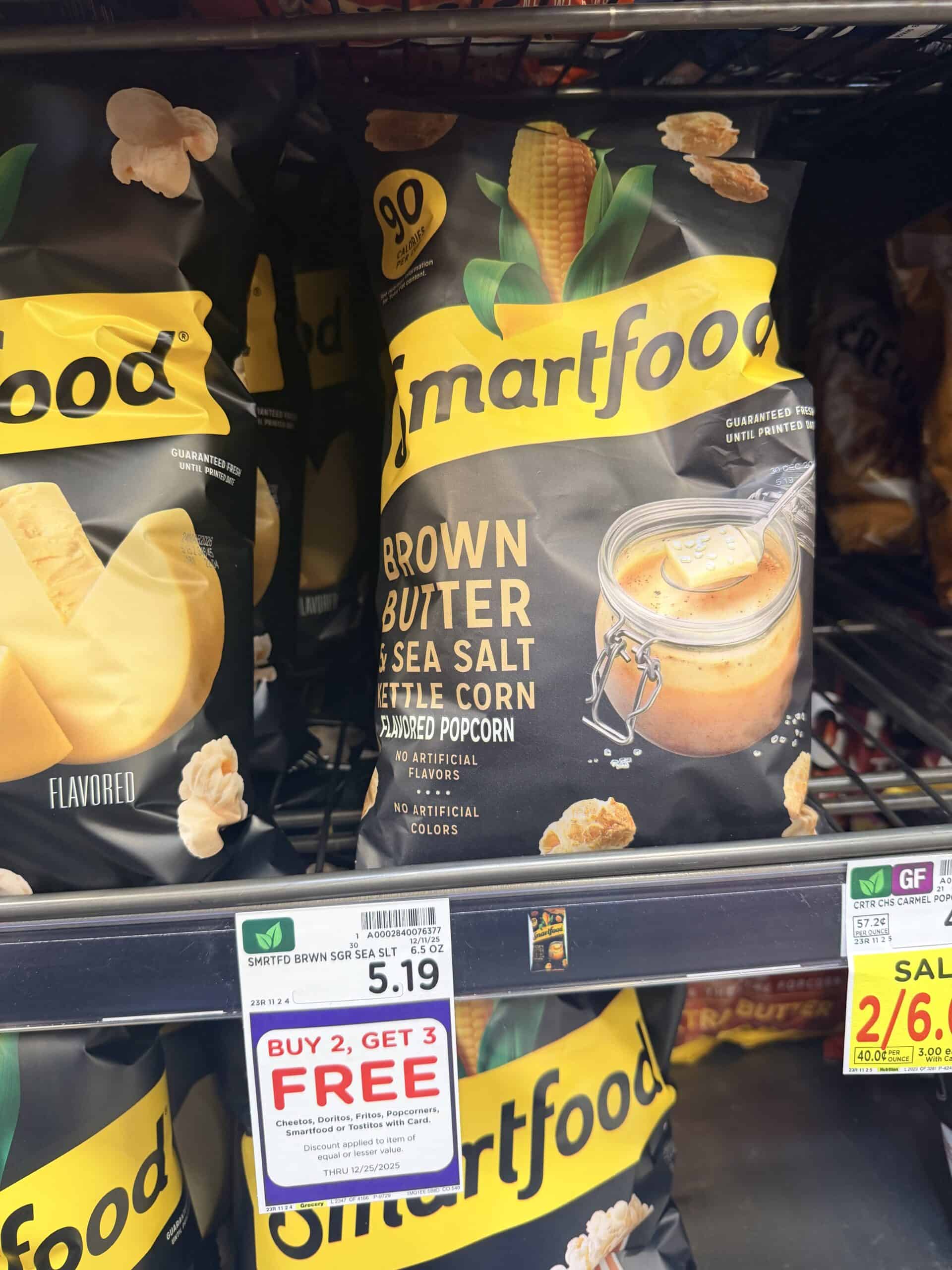 smartfood popcorn kroger shelf image