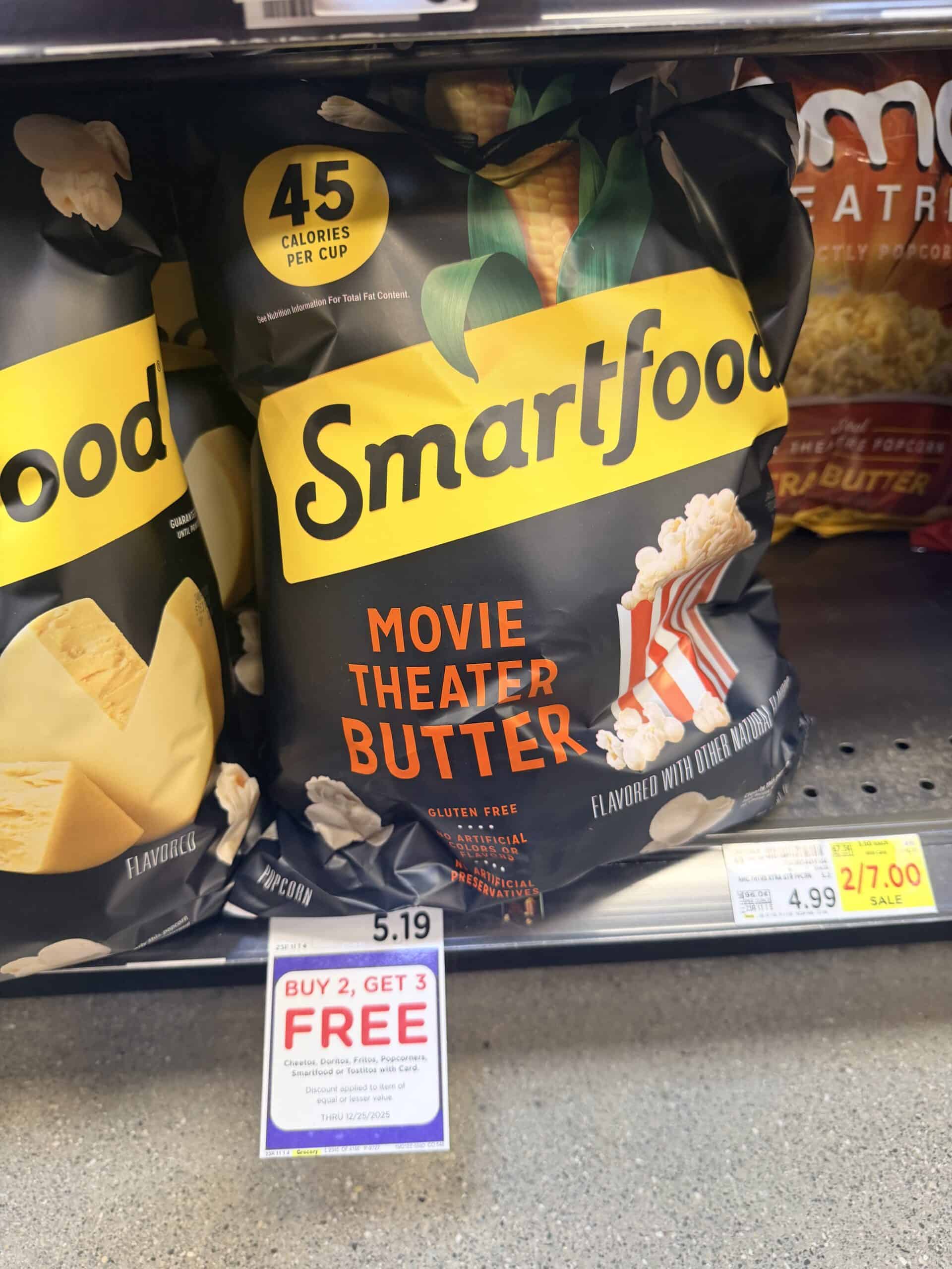 smartfood popcorn kroger shelf image