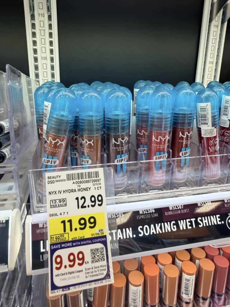 Maybelline NYX and L'Oreal Paris Kroger Shelf Image
