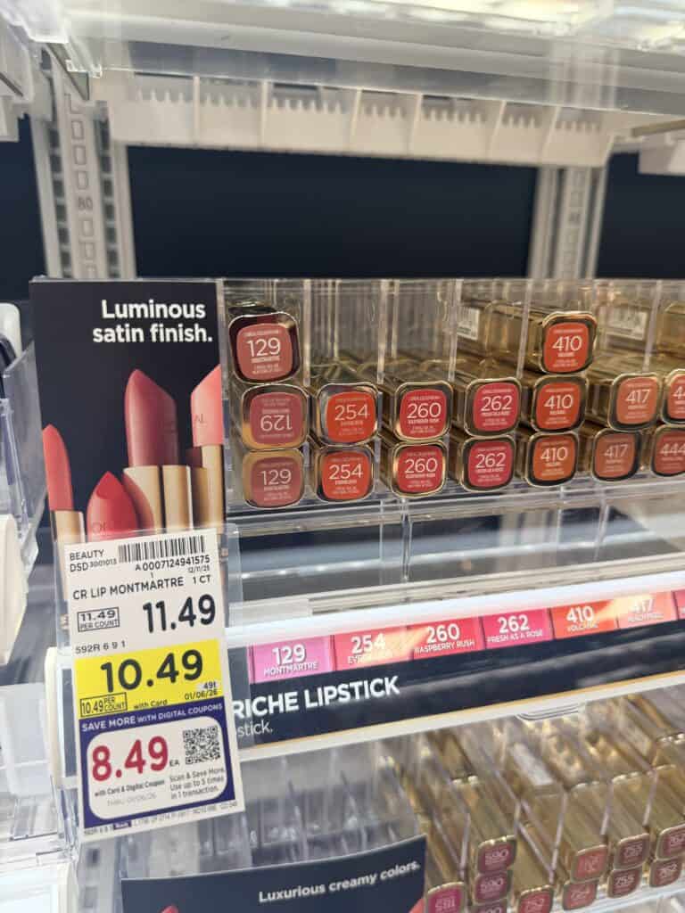 Maybelline NYX and L'Oreal Paris Kroger Shelf Image