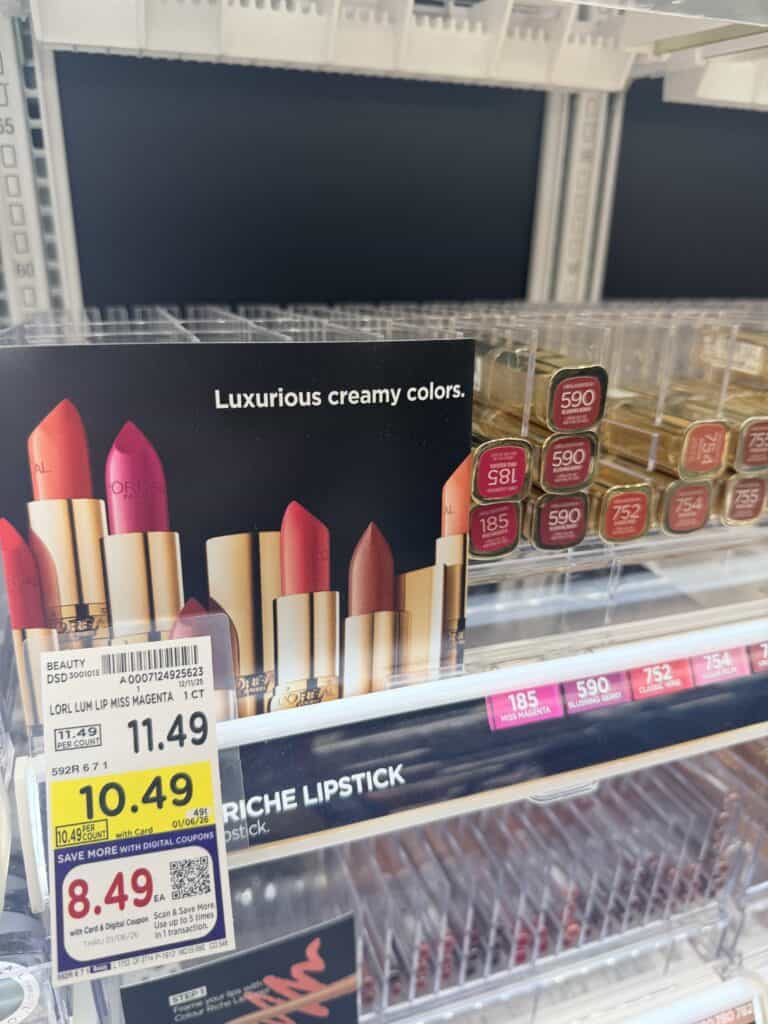 Maybelline NYX and L'Oreal Paris Kroger Shelf Image