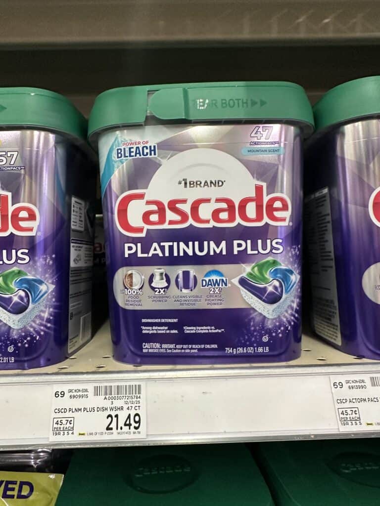 Cascade Kroger shelf image
