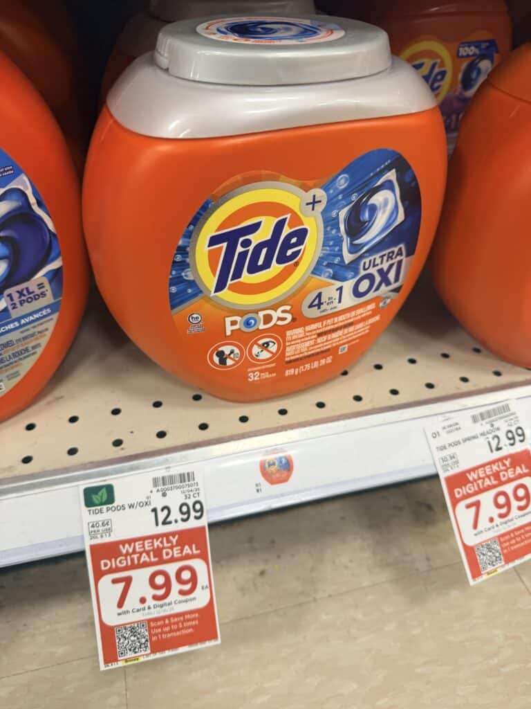 Tide Laundry Detergent Kroger Shelf Image