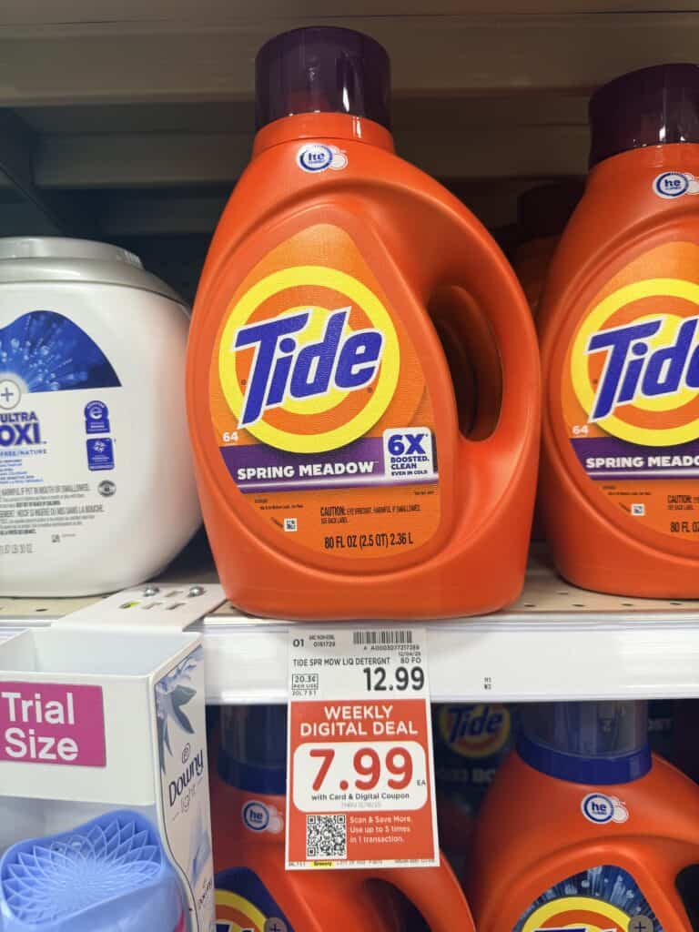 Tide Laundry Detergent Kroger Shelf Image