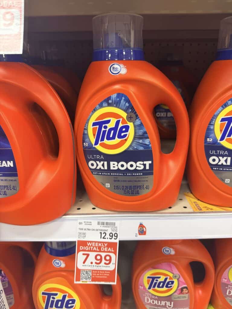 Tide Laundry Detergent Kroger Shelf Image