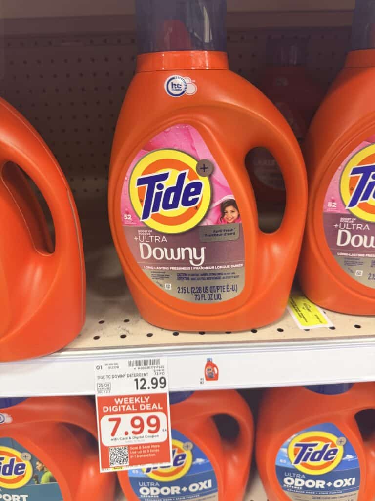 Tide Laundry Detergent Kroger Shelf Image