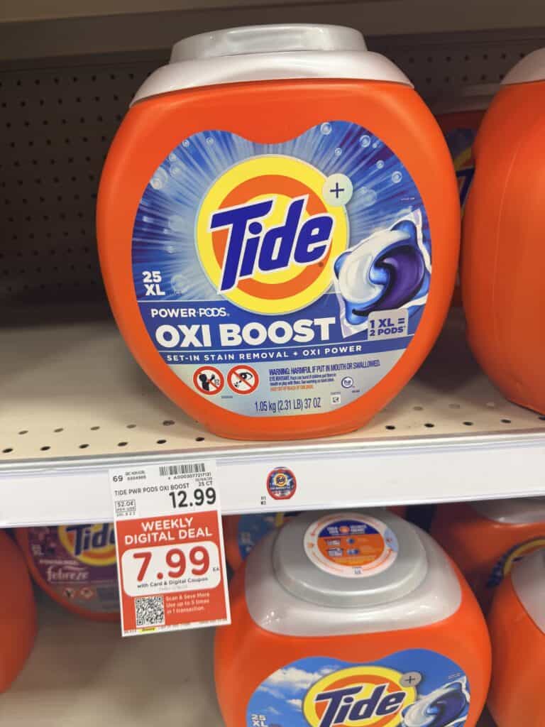 Tide Laundry Detergent Kroger Shelf Image