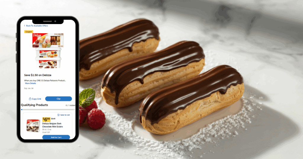 delizza cream puffs or eclairs