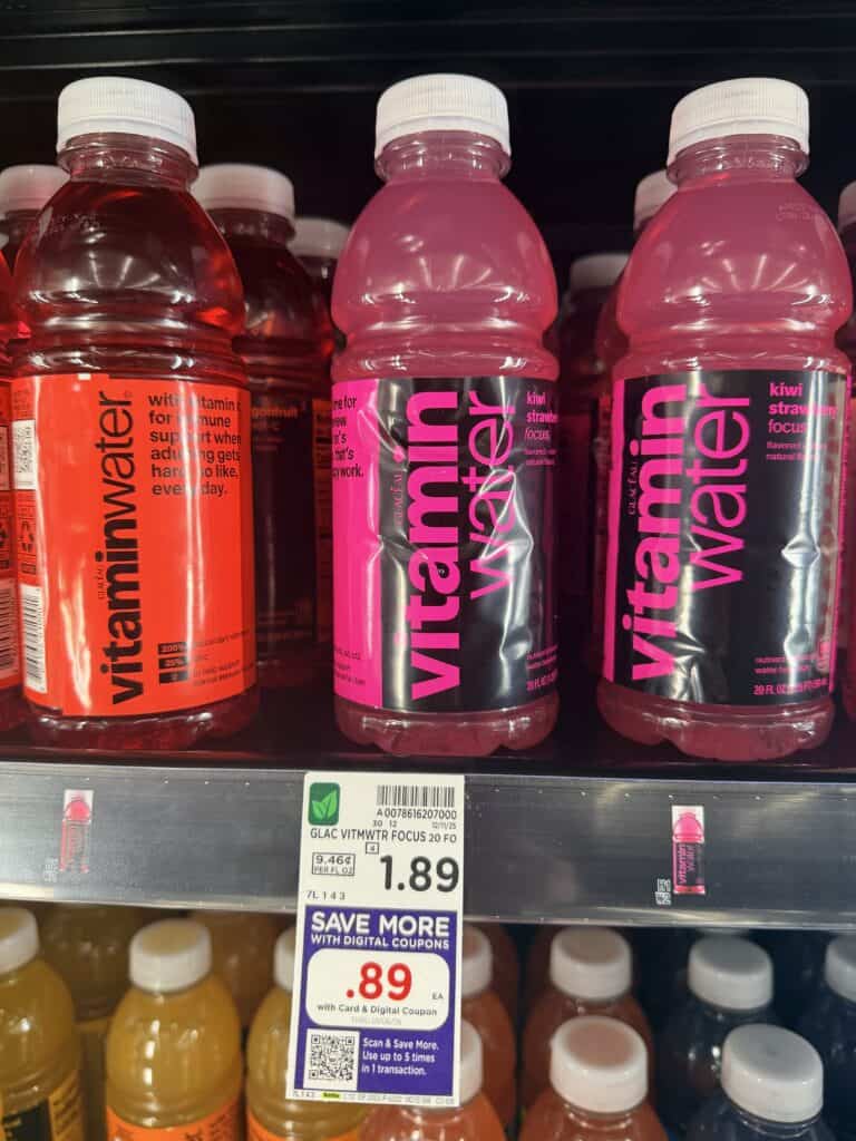 Vitaminwater Kroger shelf image