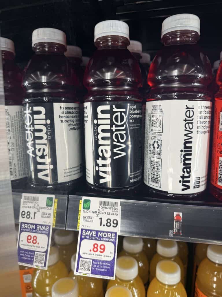 Vitaminwater Kroger shelf image