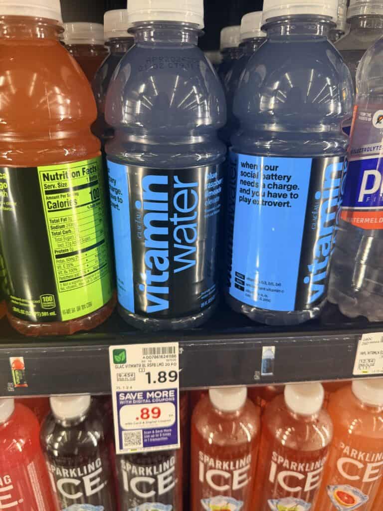 Vitamin water Kroger shelf image