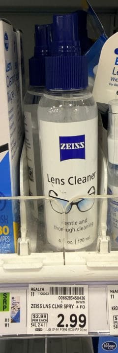 Zeiss Lens Cleaner Kroger Shelf image