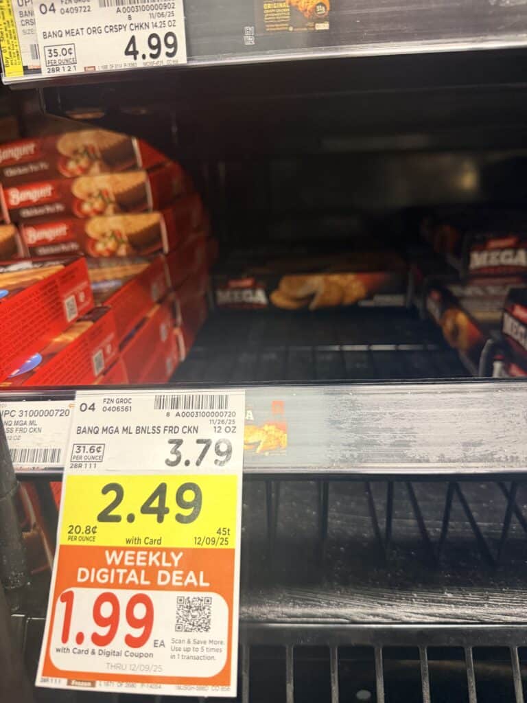 banquet, marie callender and healthy choice kroger shelf image (3)