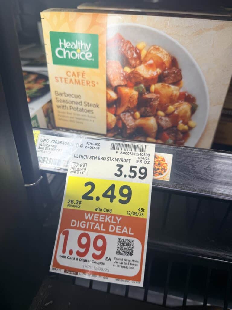 banquet, marie callender and healthy choice kroger shelf image (3)