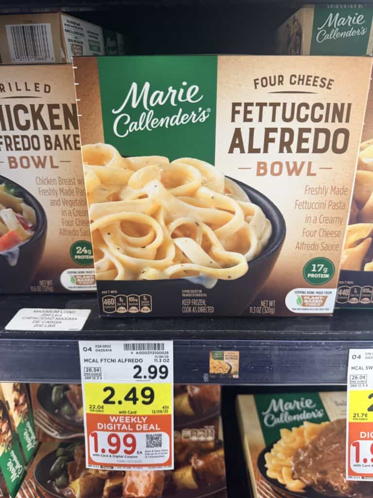 banquet, marie callender and healthy choice kroger shelf image (3)