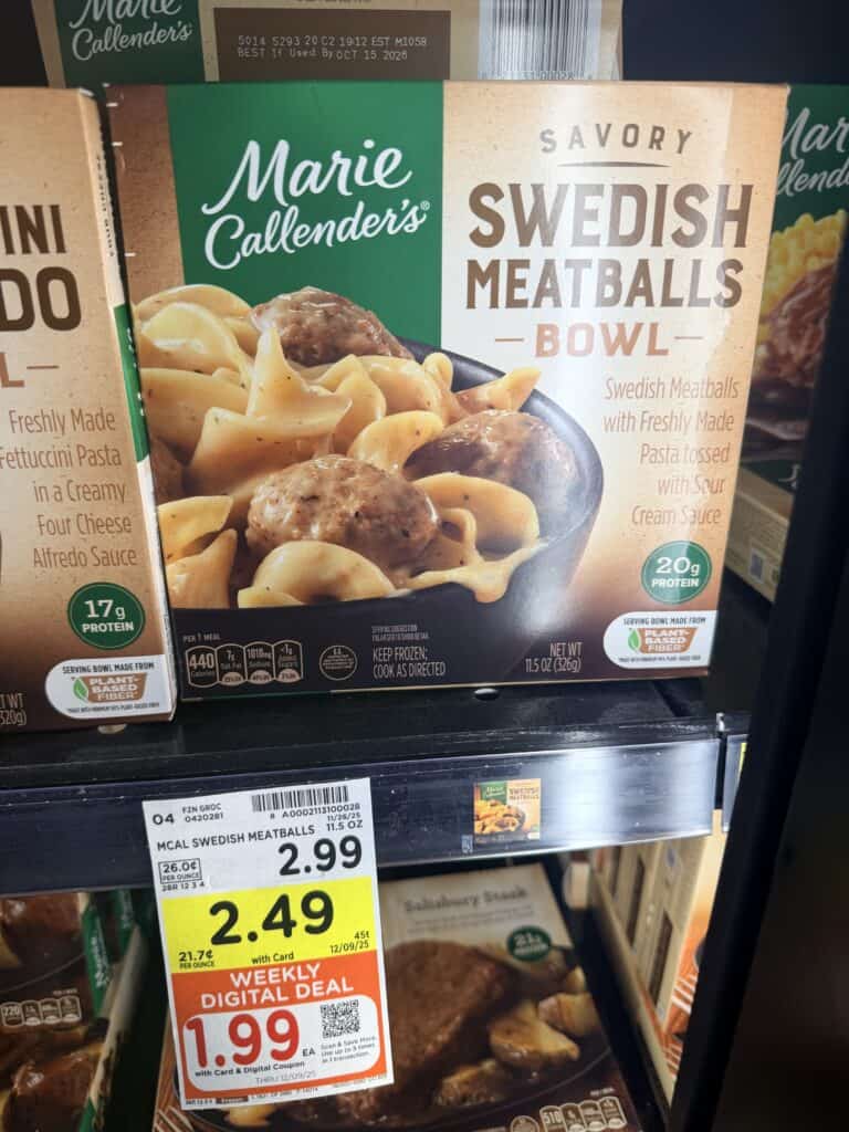 banquet, marie callender and healthy choice kroger shelf image (3)
