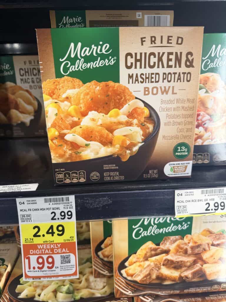 banquet, marie callender and healthy choice kroger shelf image (3)