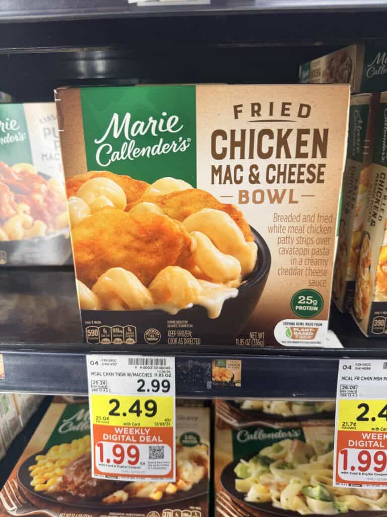 banquet, marie callender and healthy choice kroger shelf image (3)