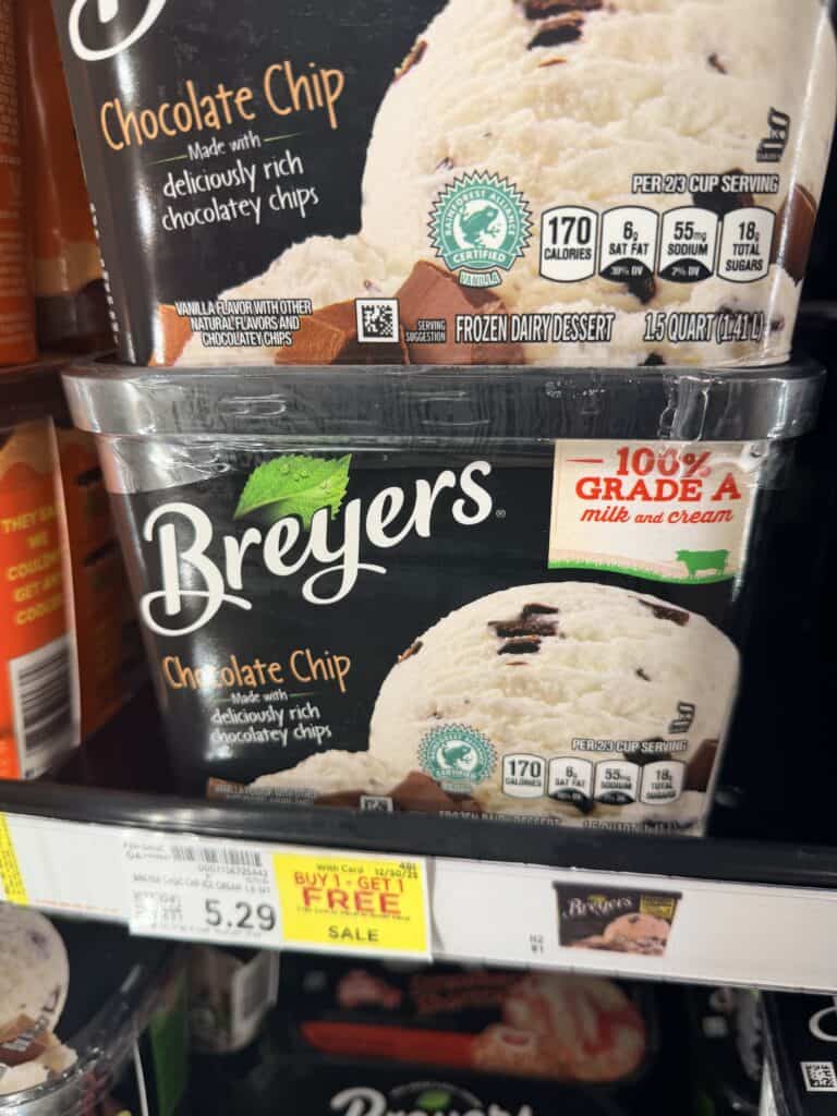 breyers ice cream kroger shelf image (3)